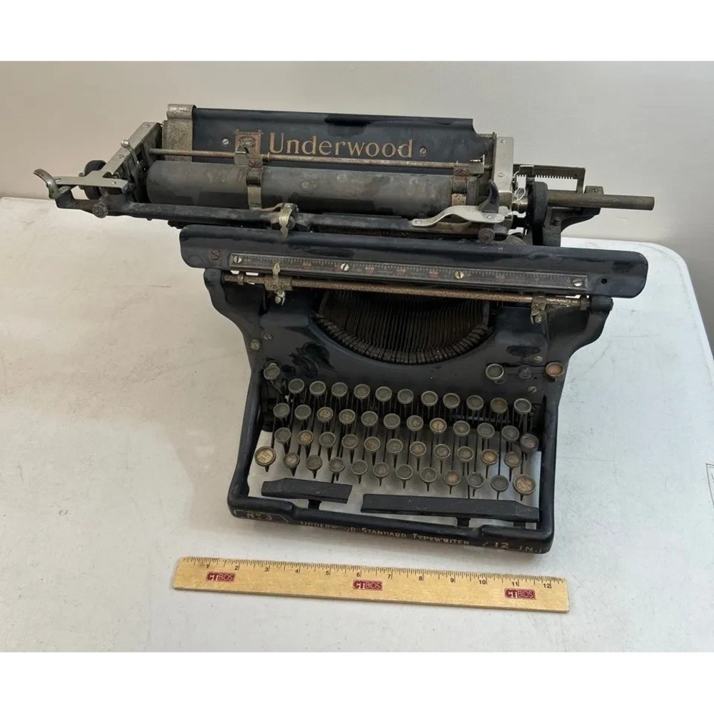 Antique Underwood Standard Typewriter No3 Wide Carriage